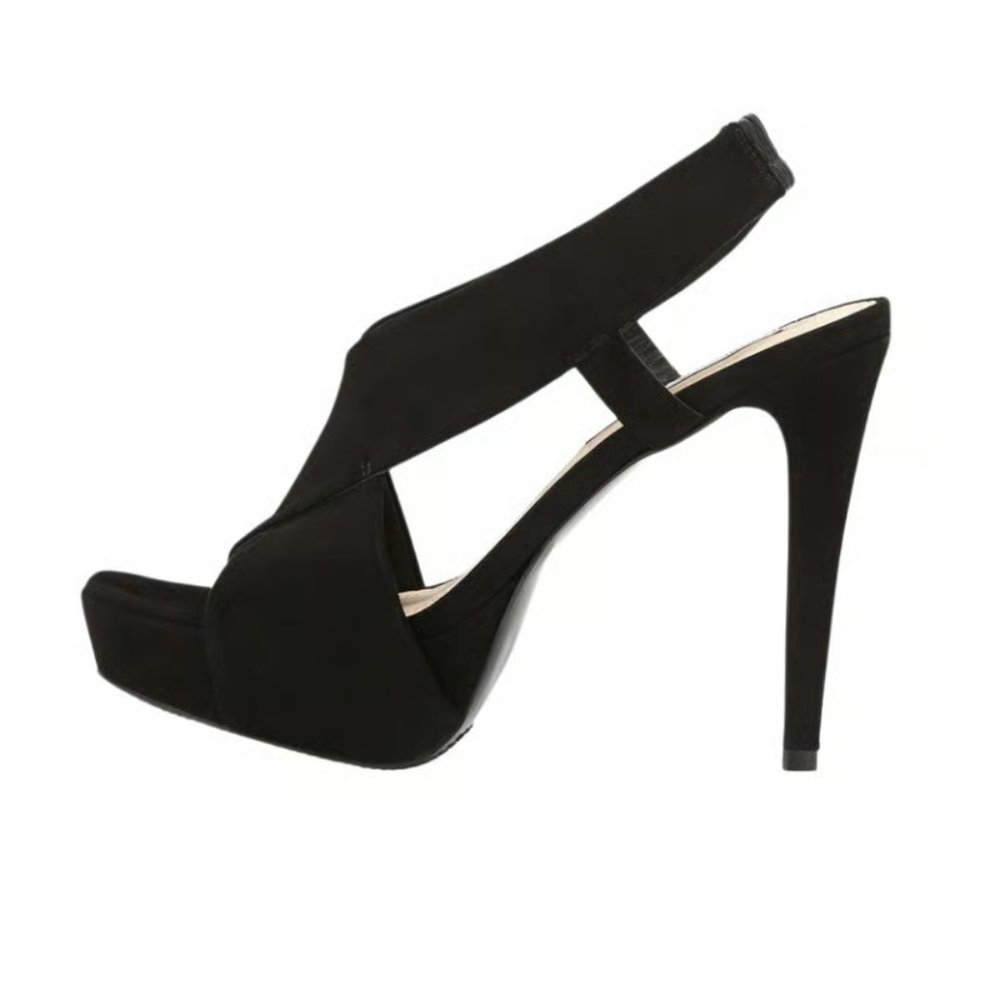 DVF Diane Von Furstenburg Zia Suede Heels - size 9.5 black